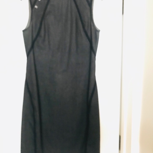Great shift dress in black jeans material - Picture 6 of 6